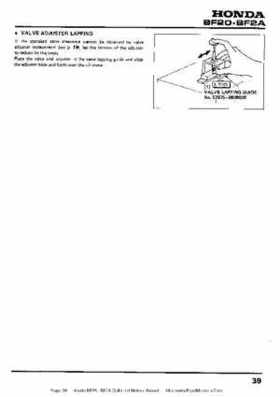 Honda BF20 BF2A Outboard Motors Manual, Page 39