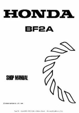 Honda BF20 BF2A Outboard Motors Manual, Page 53