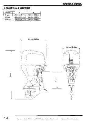 Honda BF200A BF225A Outboard Motors shop manual., Page 8