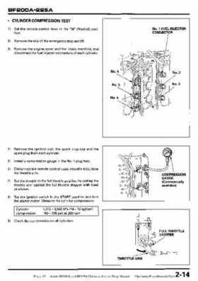 Honda BF200A BF225A Outboard Motors shop manual., Page 22