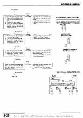 Honda BF200A BF225A Outboard Motors shop manual., Page 33