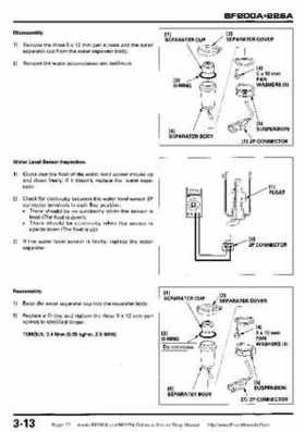 Honda BF200A BF225A Outboard Motors shop manual., Page 72