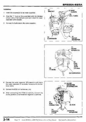 Honda BF200A BF225A Outboard Motors shop manual., Page 73