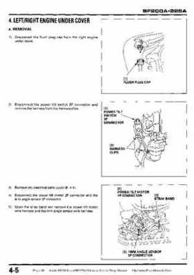 Honda BF200A BF225A Outboard Motors shop manual., Page 89