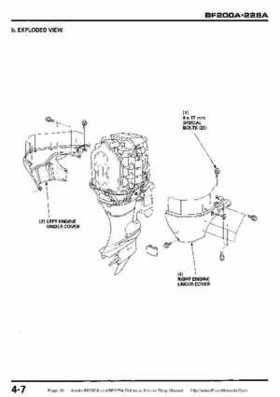 Honda BF200A BF225A Outboard Motors shop manual., Page 91