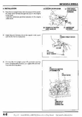 Honda BF200A BF225A Outboard Motors shop manual., Page 92