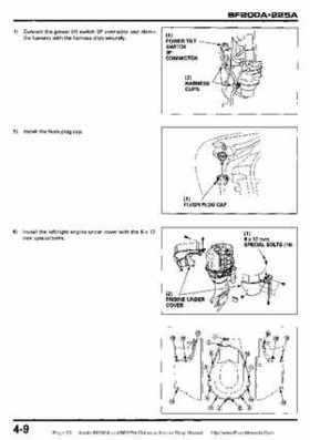 Honda BF200A BF225A Outboard Motors shop manual., Page 93