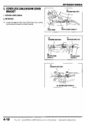 Honda BF200A BF225A Outboard Motors shop manual., Page 94