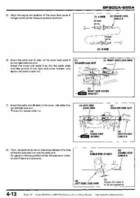 Honda BF200A BF225A Outboard Motors shop manual., Page 97