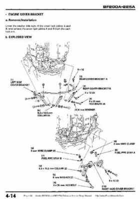 Honda BF200A BF225A Outboard Motors shop manual., Page 98