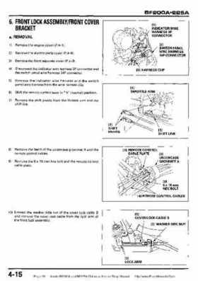 Honda BF200A BF225A Outboard Motors shop manual., Page 99