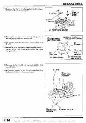 Honda BF200A BF225A Outboard Motors shop manual., Page 100