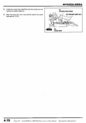 Honda BF200A BF225A Outboard Motors shop manual., Page 103