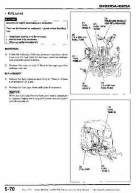 Honda BF200A BF225A Outboard Motors shop manual., Page 173