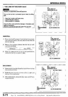 Honda BF200A BF225A Outboard Motors shop manual., Page 174