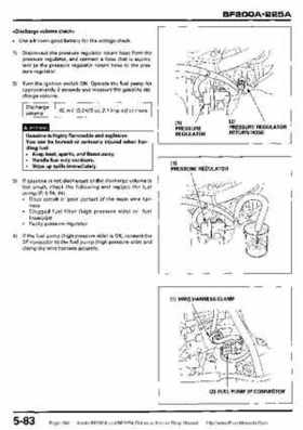 Honda BF200A BF225A Outboard Motors shop manual., Page 186