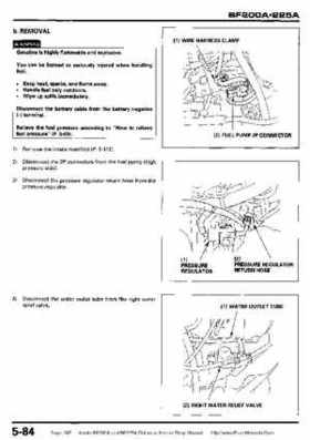 Honda BF200A BF225A Outboard Motors shop manual., Page 187