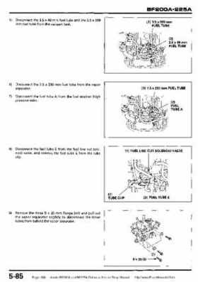 Honda BF200A BF225A Outboard Motors shop manual., Page 188
