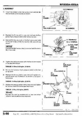 Honda BF200A BF225A Outboard Motors shop manual., Page 193