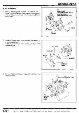Honda BF200A BF225A Outboard Motors shop manual., Page 194