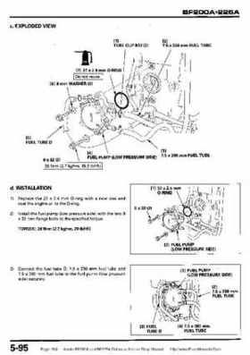 Honda BF200A BF225A Outboard Motors shop manual., Page 198