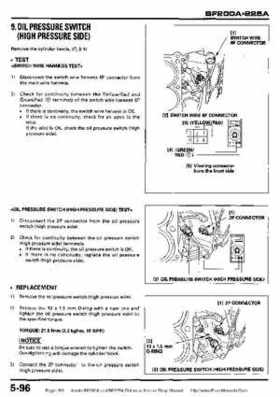 Honda BF200A BF225A Outboard Motors shop manual., Page 199