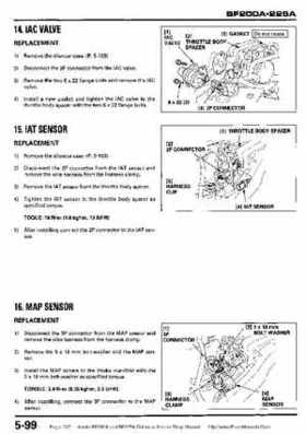 Honda BF200A BF225A Outboard Motors shop manual., Page 202