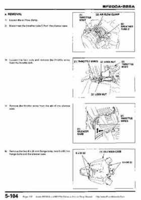 Honda BF200A BF225A Outboard Motors shop manual., Page 207
