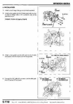 Honda BF200A BF225A Outboard Motors shop manual., Page 213
