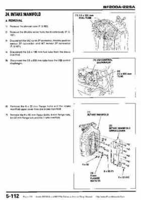 Honda BF200A BF225A Outboard Motors shop manual., Page 215