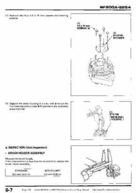 Honda BF200A BF225A Outboard Motors shop manual., Page 231