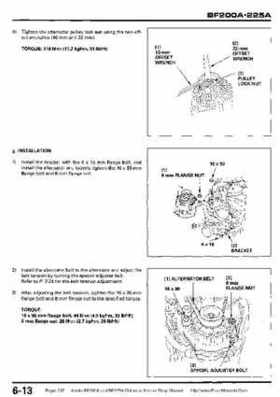 Honda BF200A BF225A Outboard Motors shop manual., Page 237