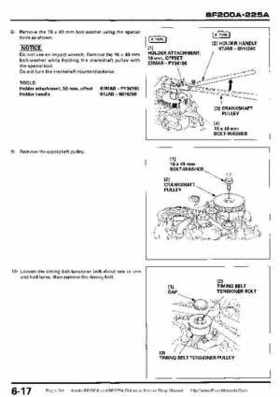 Honda BF200A BF225A Outboard Motors shop manual., Page 241