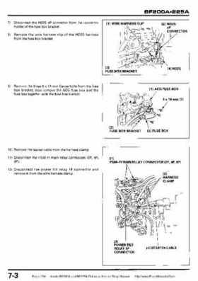 Honda BF200A BF225A Outboard Motors shop manual., Page 254