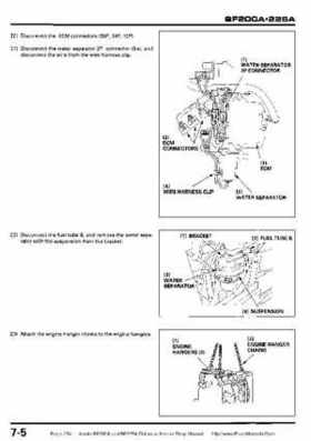 Honda BF200A BF225A Outboard Motors shop manual., Page 256