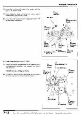 Honda BF200A BF225A Outboard Motors shop manual., Page 263