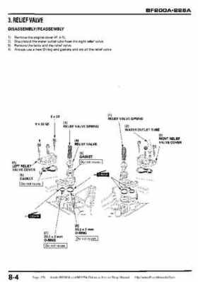 Honda BF200A BF225A Outboard Motors shop manual., Page 271