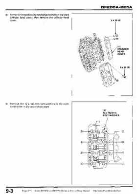Honda BF200A BF225A Outboard Motors shop manual., Page 275