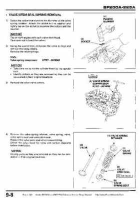 Honda BF200A BF225A Outboard Motors shop manual., Page 280