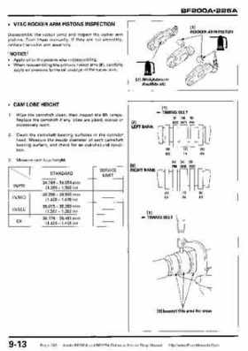 Honda BF200A BF225A Outboard Motors shop manual., Page 285