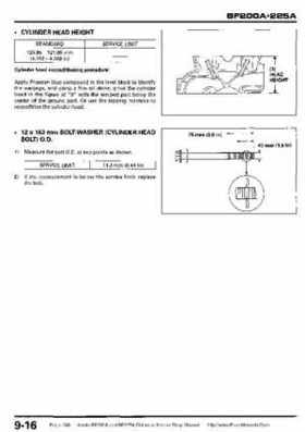 Honda BF200A BF225A Outboard Motors shop manual., Page 288