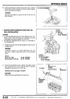 Honda BF200A BF225A Outboard Motors shop manual., Page 294