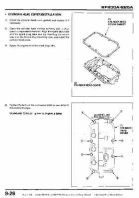 Honda BF200A BF225A Outboard Motors shop manual., Page 298