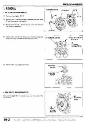 Honda BF200A BF225A Outboard Motors shop manual., Page 300