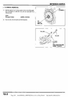 Honda BF200A BF225A Outboard Motors shop manual., Page 301