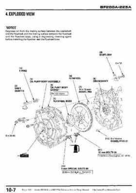 Honda BF200A BF225A Outboard Motors shop manual., Page 305