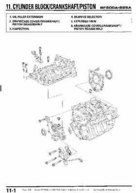 Honda BF200A BF225A Outboard Motors shop manual., Page 308