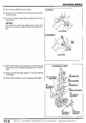 Honda BF200A BF225A Outboard Motors shop manual., Page 312