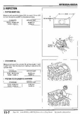 Honda BF200A BF225A Outboard Motors shop manual., Page 314