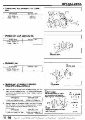 Honda BF200A BF225A Outboard Motors shop manual., Page 317